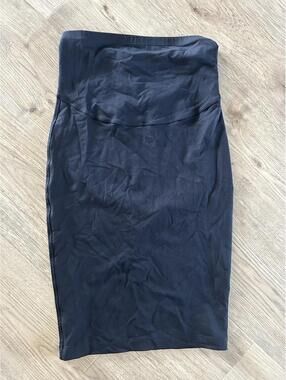 David Lerner Black Stretch Pull On BodyCon Pencil Skirt Sz XSmall